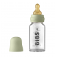 BIBS Vauvan lasipullo Täydellinen setti Latex 110ml Salvia